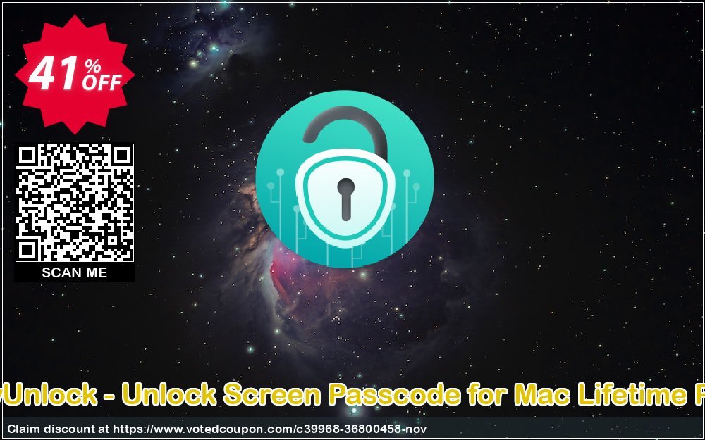 AnyUnlock - Unlock Screen Passcode for MAC Lifetime Plan Coupon, discount 40% OFF AnyUnlock - Unlock Screen Passcode for Mac Lifetime Plan, verified. Promotion: Super discount code of AnyUnlock - Unlock Screen Passcode for Mac Lifetime Plan, tested & approved