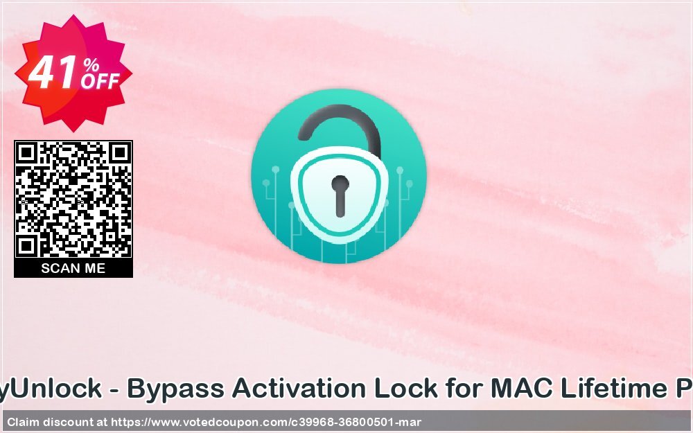 AnyUnlock - Bypass Activation Lock for MAC Lifetime Plan Coupon, discount 40% OFF AnyUnlock - Bypass Activation Lock for MAC Lifetime Plan, verified. Promotion: Super discount code of AnyUnlock - Bypass Activation Lock for MAC Lifetime Plan, tested & approved