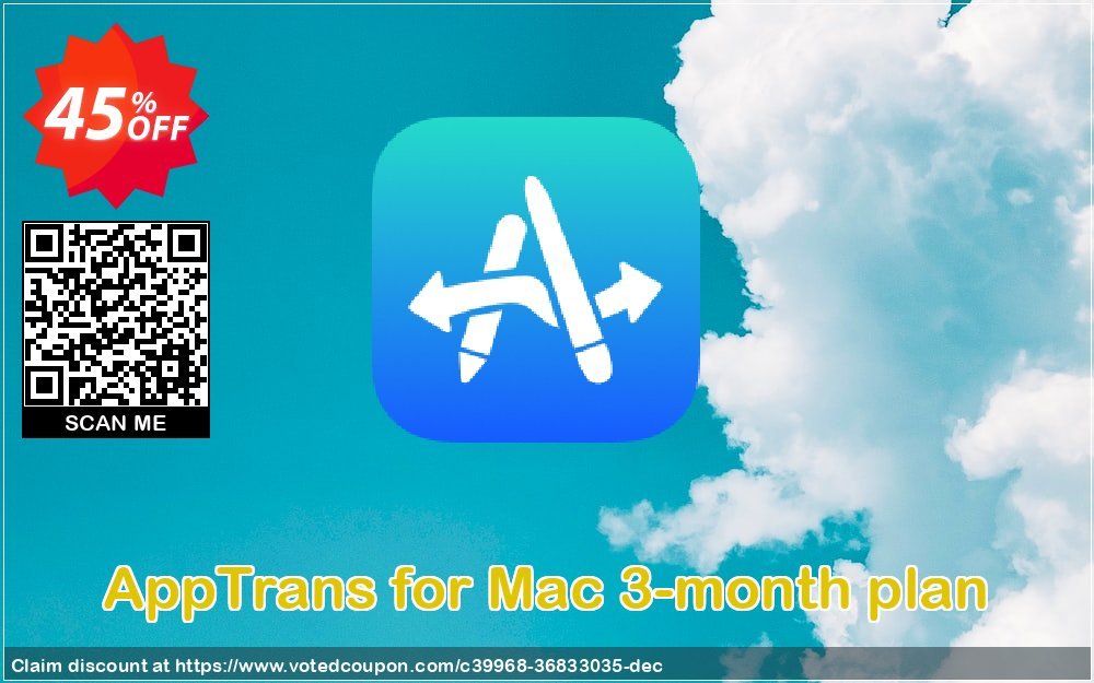 AppTrans for MAC 3-month plan Coupon Code Dec 2023, 45% OFF - VotedCoupon
