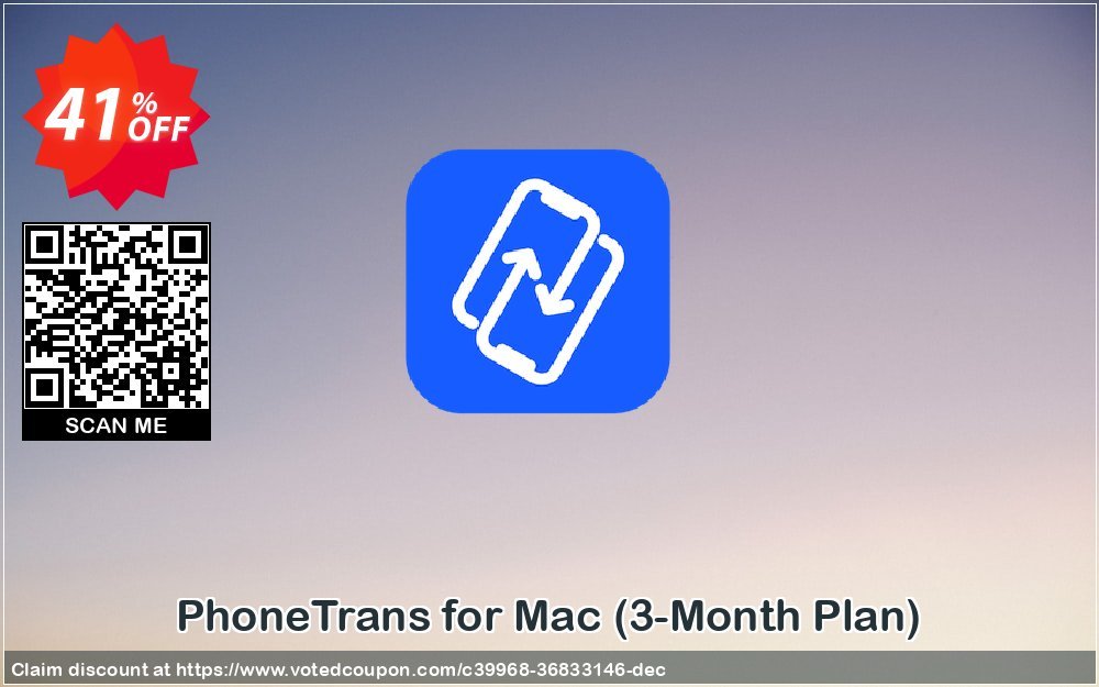 PhoneTrans for MAC, 3-Month Plan  Coupon, discount PhoneTrans for Mac - 3-Month Plan Wondrous deals code 2023. Promotion: Wondrous deals code of PhoneTrans for Mac - 3-Month Plan 2023