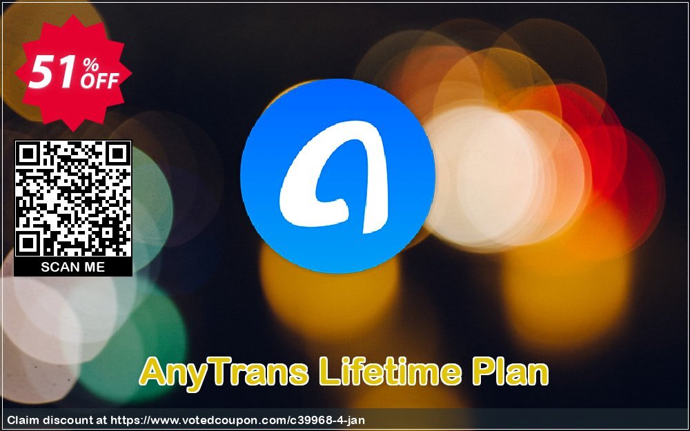 AnyTrans Lifetime Plan Coupon, discount Coupon Imobie promotion 2 (39968). Promotion: Pay $10 to upgrade your PhoneTrans Pro or PodTrans Pro to AnyTrans.