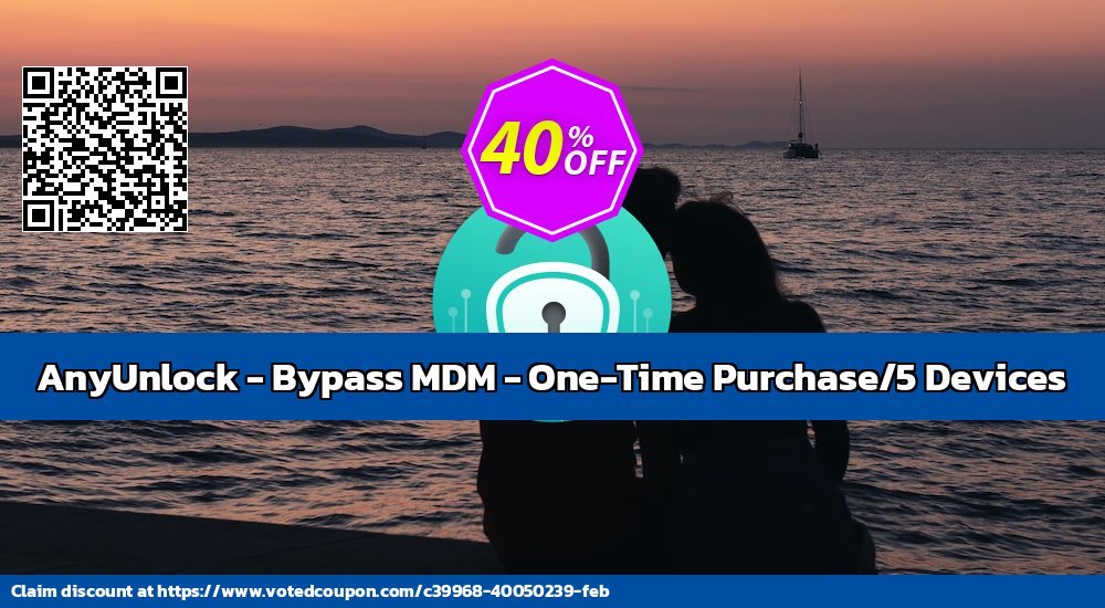 AnyUnlock - Bypass MDM - One-Time Purchase/5 Devices Coupon Code Dec 2023, 41% OFF - VotedCoupon