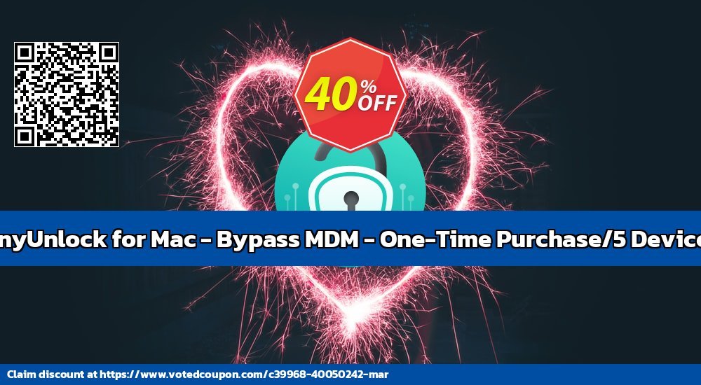 AnyUnlock for MAC - Bypass MDM - One-Time Purchase/5 Devices Coupon Code Dec 2023, 41% OFF - VotedCoupon
