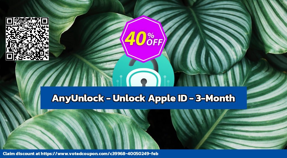 AnyUnlock - Unlock Apple ID - 3-Month Coupon Code Dec 2023, 41% OFF - VotedCoupon