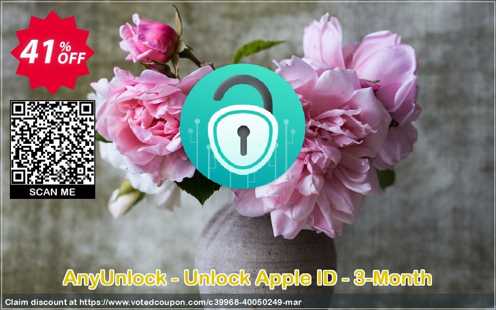 AnyUnlock - Unlock Apple ID - 3-Month Coupon, discount AnyUnlock for Windows - Unlock Apple ID - 3-Month Subscription/1 Device Stirring deals code 2024. Promotion: Stirring deals code of AnyUnlock for Windows - Unlock Apple ID - 3-Month Subscription/1 Device 2024