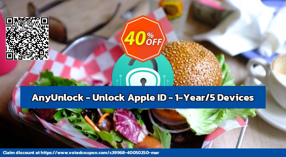 AnyUnlock - Unlock Apple ID - 1-Year/5 Devices Coupon, discount AnyUnlock for Windows - Unlock Apple ID - 1-Year Subscription/5 Devices  Impressive offer code 2024. Promotion: Impressive offer code of AnyUnlock for Windows - Unlock Apple ID - 1-Year Subscription/5 Devices  2024