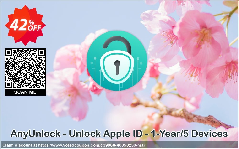 AnyUnlock - Unlock Apple ID - 1-Year/5 Devices voted-on promotion codes