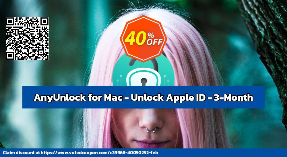 AnyUnlock for MAC - Unlock Apple ID - 3-Month voted-on promotion codes