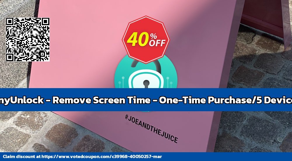 AnyUnlock - Remove Screen Time - One-Time Purchase/5 Devices Coupon Code Apr 2024, 41% OFF - VotedCoupon