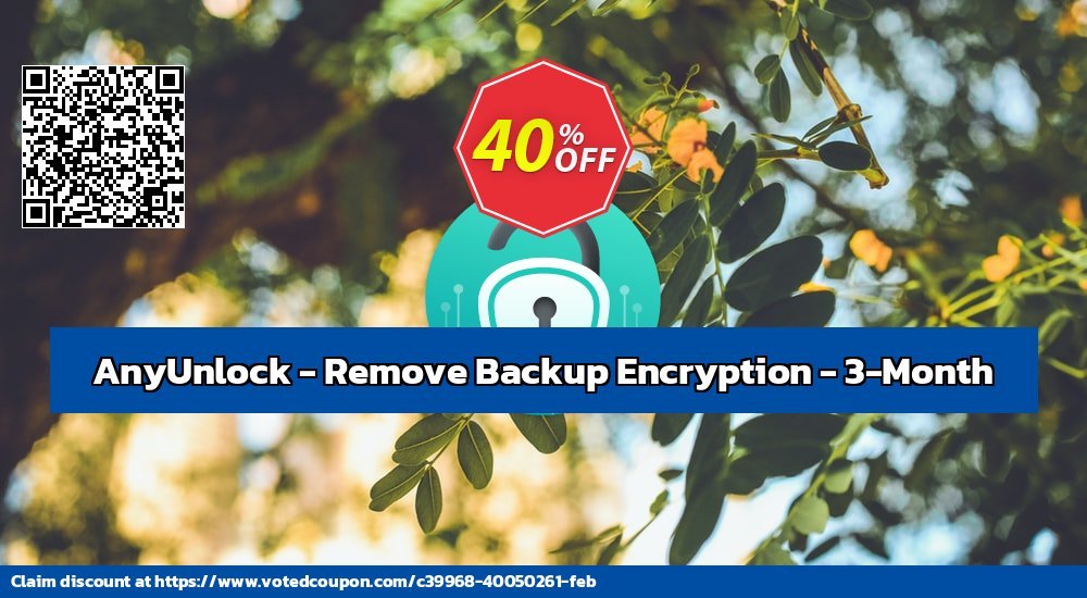 AnyUnlock - Remove Backup Encryption - 3-Month Coupon Code Dec 2023, 42% OFF - VotedCoupon