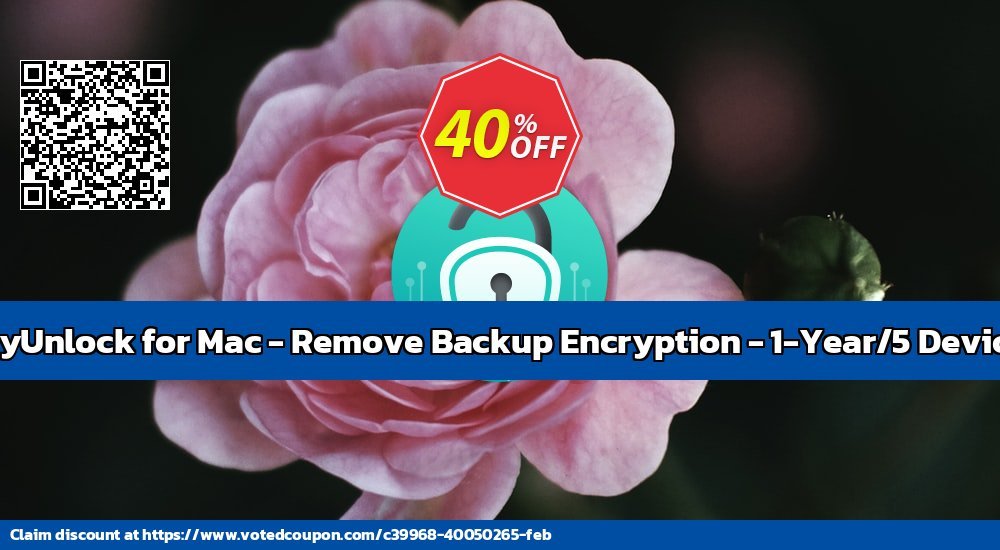 AnyUnlock for MAC - Remove Backup Encryption - 1-Year/5 Devices Coupon Code Dec 2023, 42% OFF - VotedCoupon