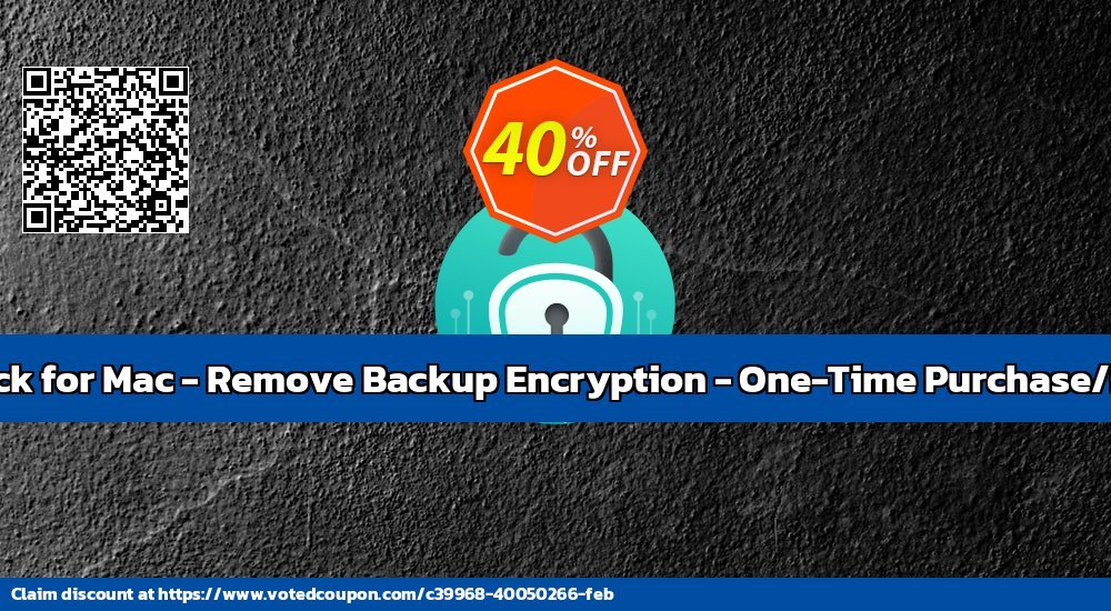 AnyUnlock for MAC - Remove Backup Encryption - One-Time Purchase/5 Devices Coupon Code Dec 2023, 41% OFF - VotedCoupon