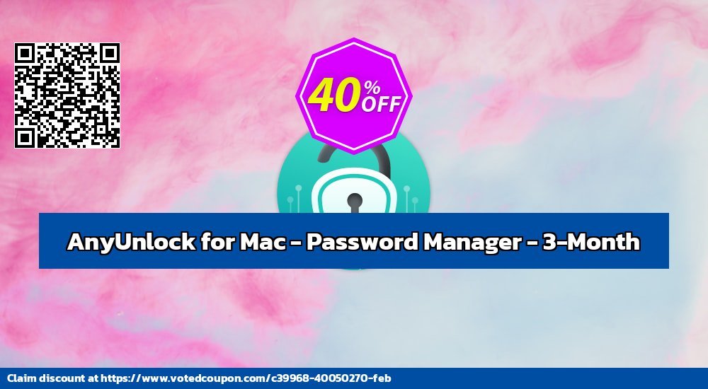 AnyUnlock for MAC - Password Manager - 3-Month Coupon Code Dec 2023, 43% OFF - VotedCoupon