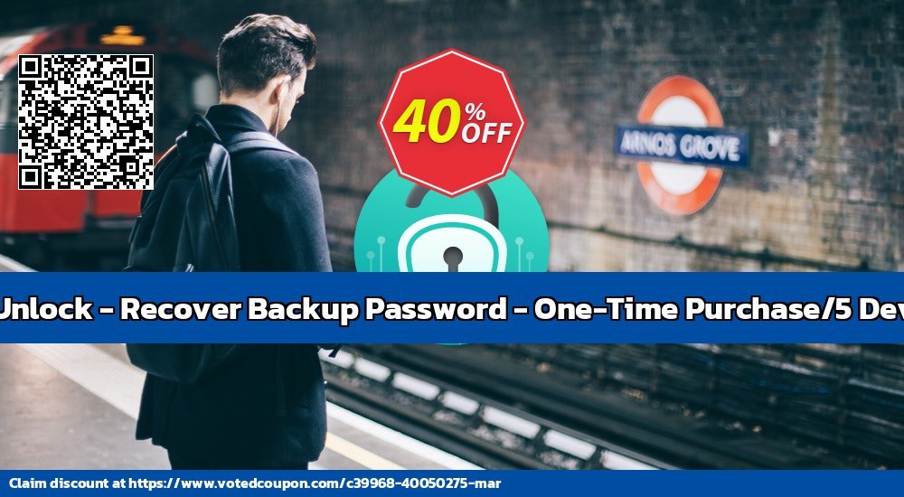 AnyUnlock - Recover Backup Password - One-Time Purchase/5 Devices Coupon, discount AnyUnlock for Windows - Recover Backup Password - One-Time Purchase/5 Devices Fearsome promotions code 2024. Promotion: Fearsome promotions code of AnyUnlock for Windows - Recover Backup Password - One-Time Purchase/5 Devices 2024