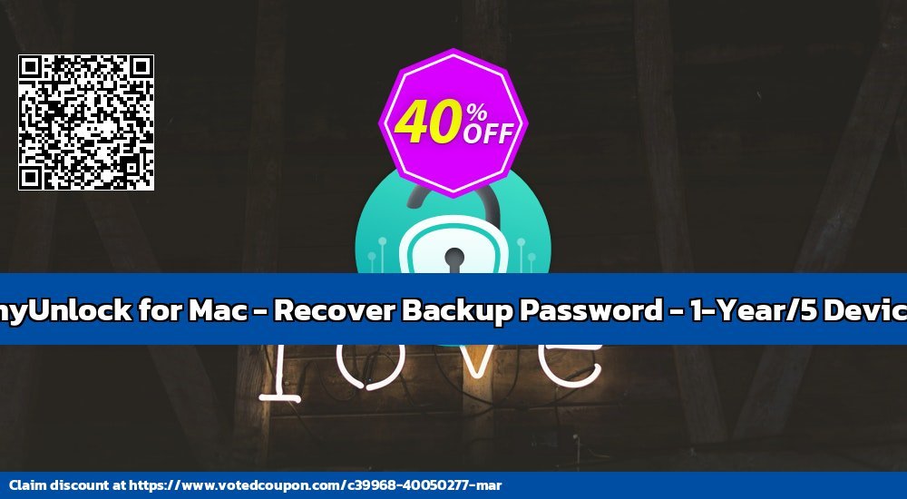 AnyUnlock for MAC - Recover Backup Password - 1-Year/5 Devices Coupon Code Apr 2024, 41% OFF - VotedCoupon