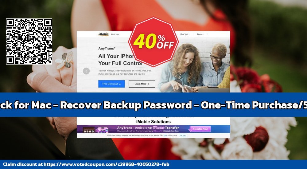 AnyUnlock for MAC - Recover Backup Password - One-Time Purchase/5 Devices voted-on promotion codes