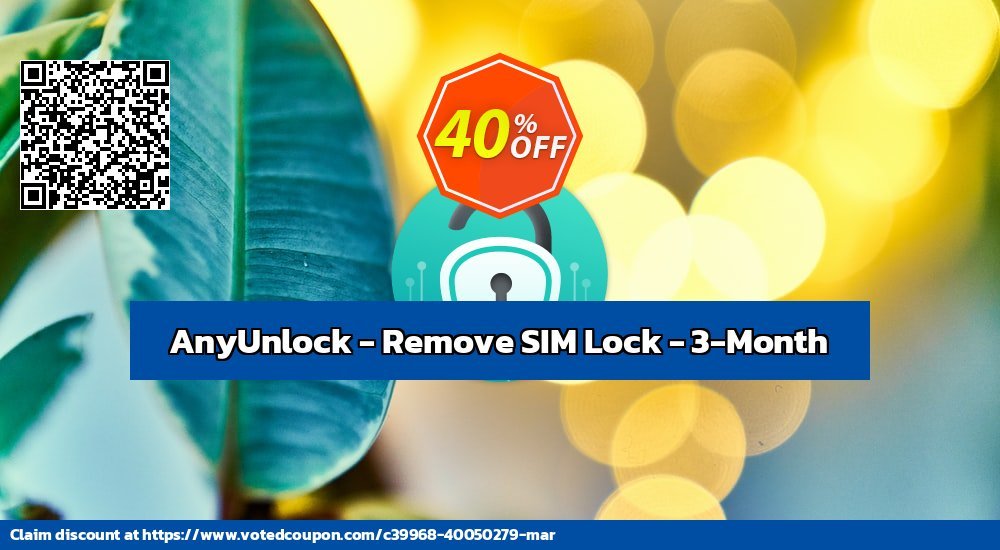 AnyUnlock - Remove SIM Lock - 3-Month Coupon Code Apr 2024, 44% OFF - VotedCoupon