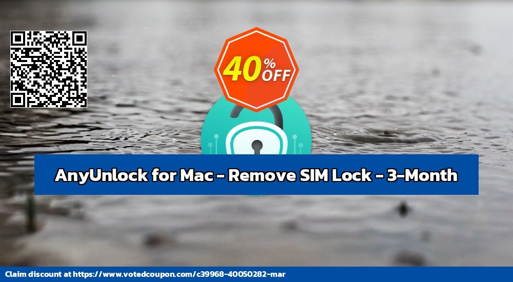 AnyUnlock for MAC - Remove SIM Lock - 3-Month Coupon Code Dec 2023, 43% OFF - VotedCoupon