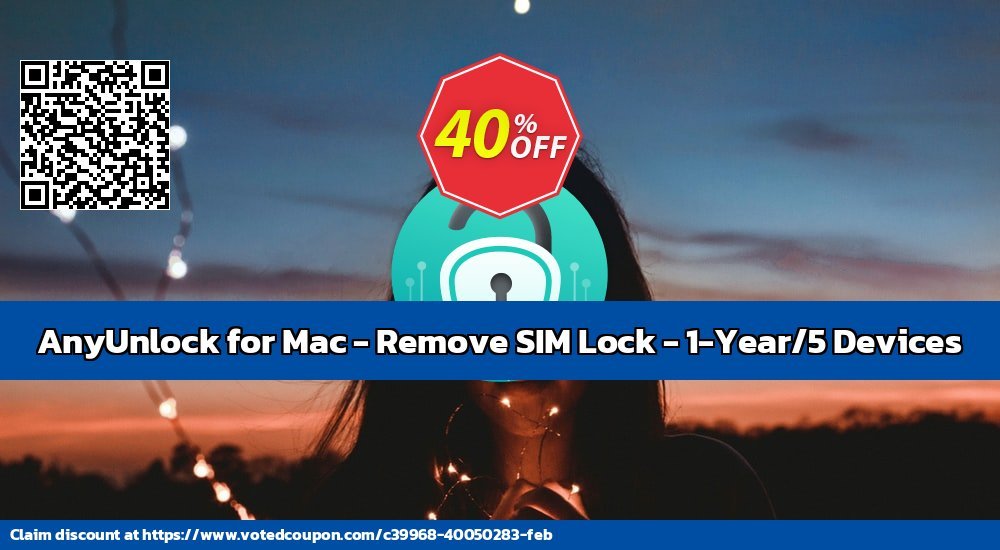 AnyUnlock for MAC - Remove SIM Lock - 1-Year/5 Devices Coupon Code Apr 2024, 41% OFF - VotedCoupon