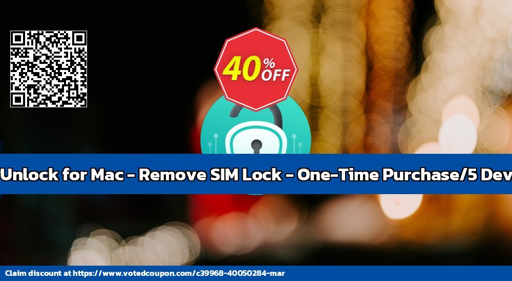AnyUnlock for MAC - Remove SIM Lock - One-Time Purchase/5 Devices Coupon Code Dec 2023, 41% OFF - VotedCoupon