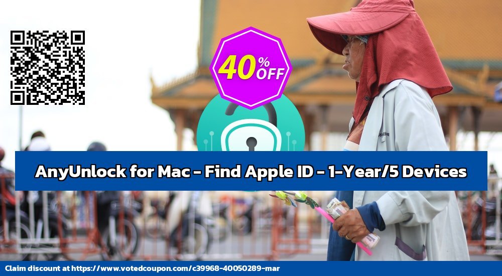 AnyUnlock for MAC - Find Apple ID - 1-Year/5 Devices Coupon Code Dec 2023, 43% OFF - VotedCoupon
