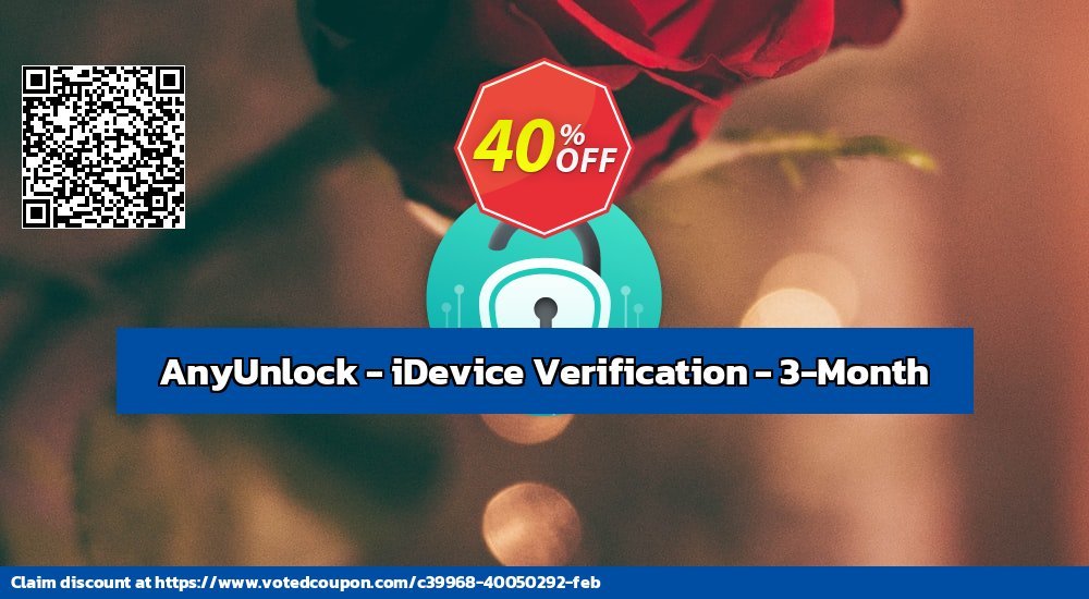 AnyUnlock - iDevice Verification - 3-Month Coupon Code May 2024, 43% OFF - VotedCoupon