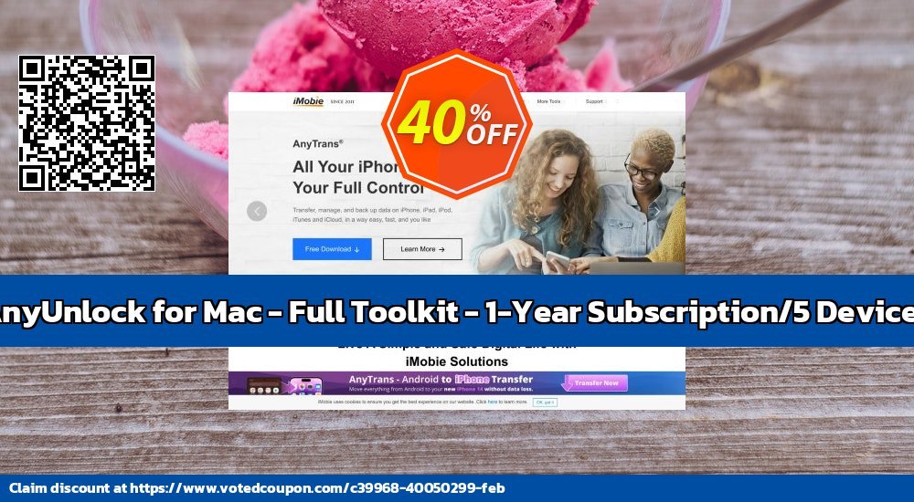 AnyUnlock for MAC - Full Toolkit - 1-Year/5 Devices Coupon Code Dec 2023, 41% OFF - VotedCoupon