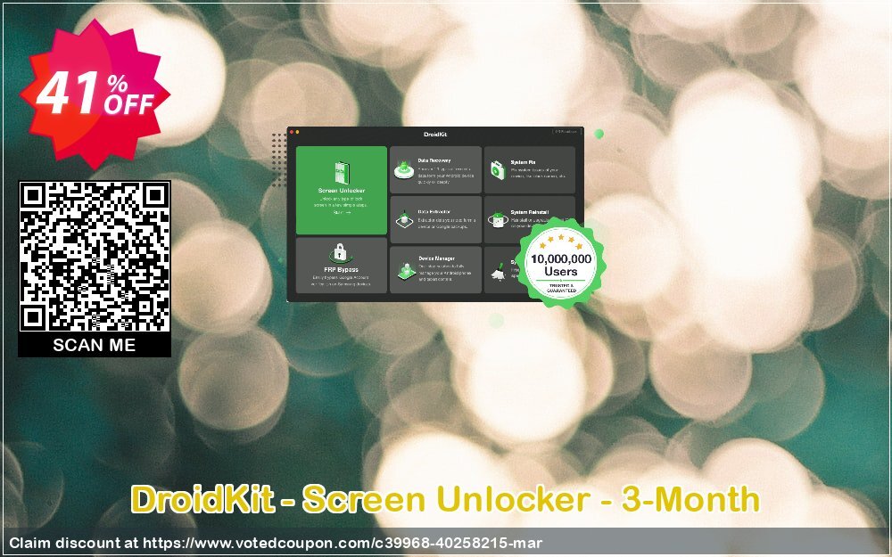 DroidKit - Screen Unlocker - 3-Month Coupon Code May 2024, 41% OFF - VotedCoupon