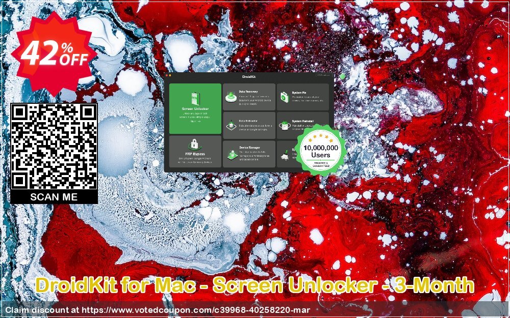 DroidKit for MAC - Screen Unlocker - 3-Month Coupon, discount DroidKit for Mac - Screen Unlocker - 3-Month Subscription/1 Device Excellent offer code 2024. Promotion: Excellent offer code of DroidKit for Mac - Screen Unlocker - 3-Month Subscription/1 Device 2024