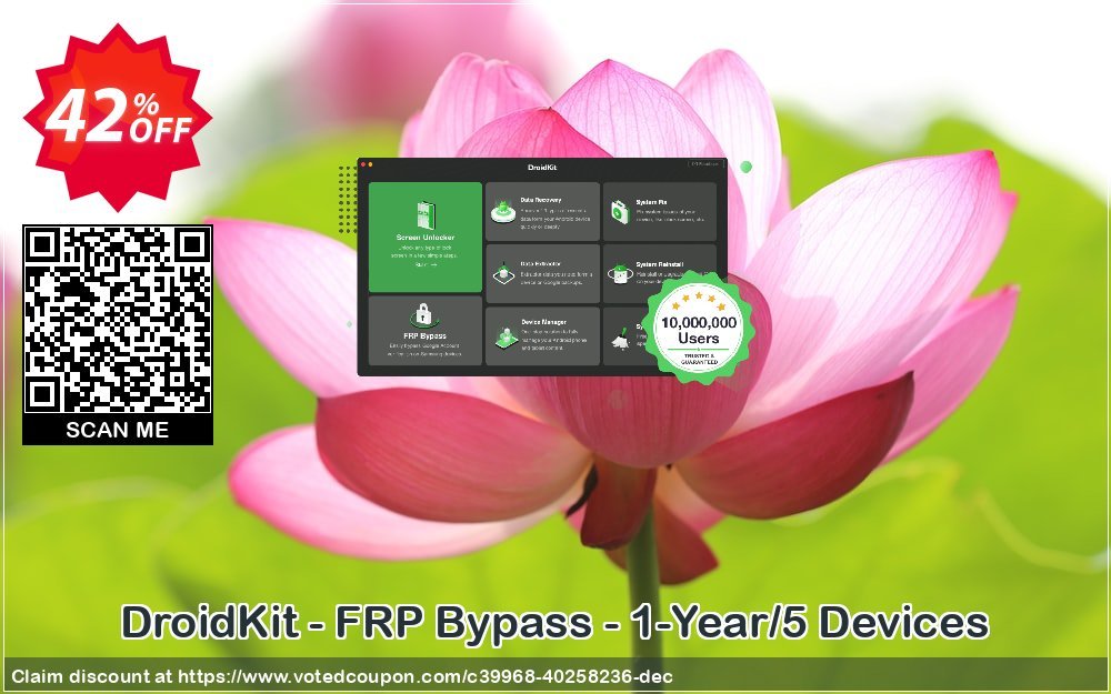 DroidKit - FRP Bypass - 1-Year/5 Devices Coupon Code Dec 2023, 42% OFF - VotedCoupon