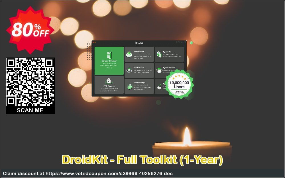 Get 80% OFF DroidKit - Full Toolkit, 1-Year Coupon