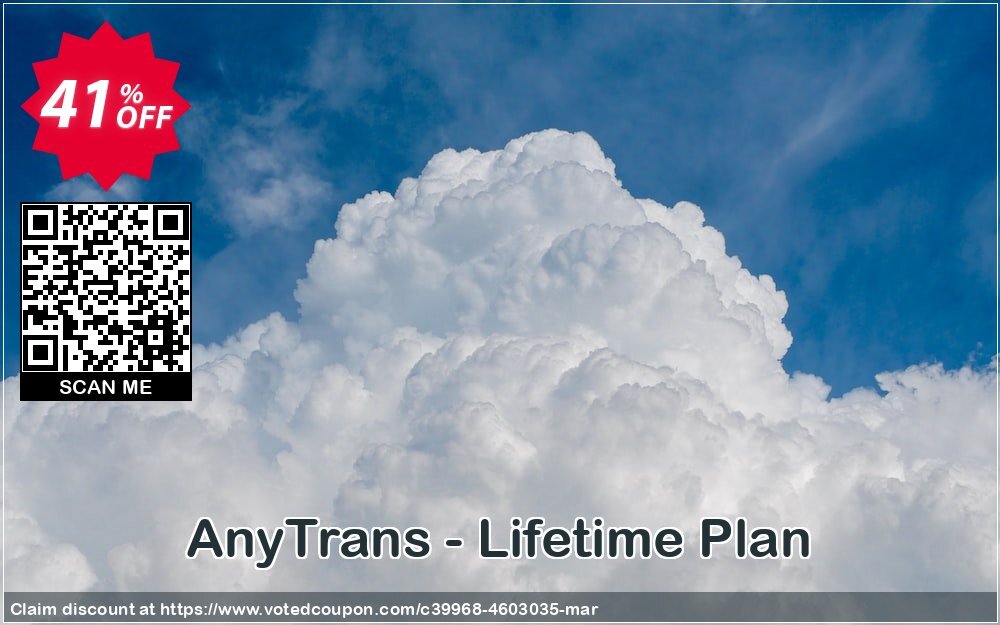 AnyTrans - Lifetime Plan Coupon, discount AnyTrans - Lifetime Plan Wonderful discount code 2024. Promotion: Wonderful discount code of AnyTrans - Lifetime Plan 2024