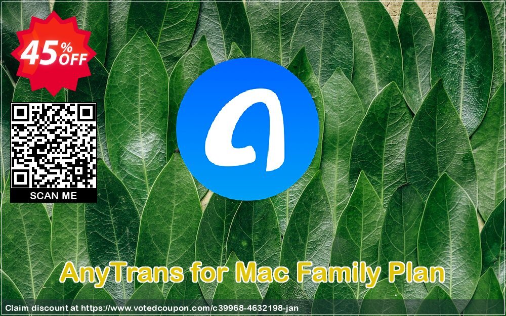 AnyTrans for MAC Family Plan Coupon Code Dec 2023, 45% OFF - VotedCoupon