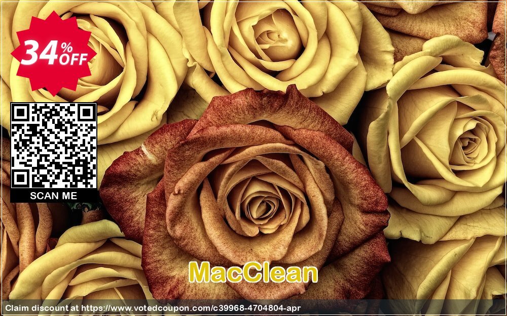 MACClean Coupon, discount Best discount is IMOBEDUDISCOUNT codes. Promotion: 30OFF Coupon MacClean