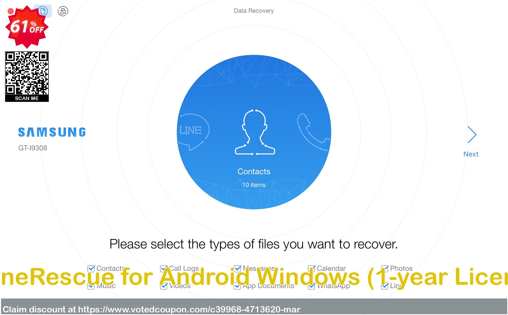 PhoneRescue for Android WINDOWS, 1-year Plan  Coupon Code Apr 2024, 61% OFF - VotedCoupon