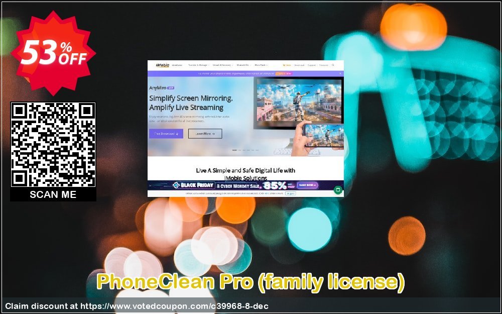 PhoneClean Pro, family Plan  Coupon, discount PhoneClean Pro for Windows Staggering offer code 2023. Promotion: $20 discount offer for PhoneClean Pro Family License.
