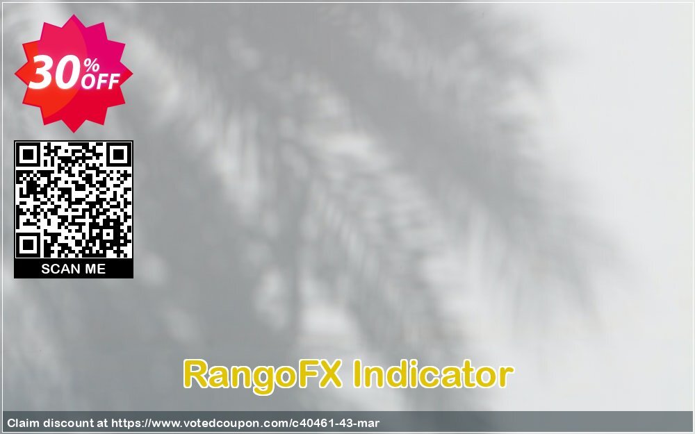 RangoFX Indicator Coupon, discount 30% off RangoFX. Promotion:
