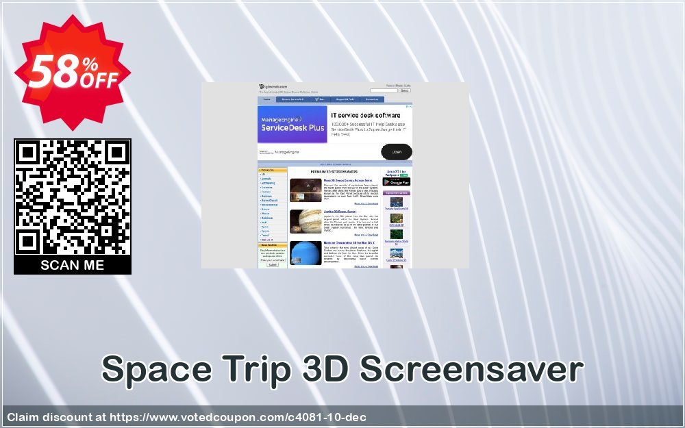 Space Trip 3D Screensaver Coupon, discount 50% bundle discount. Promotion: 
