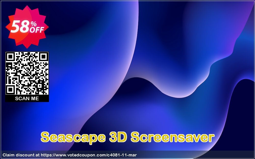 Seascape 3D Screensaver Coupon, discount 50% bundle discount. Promotion: 