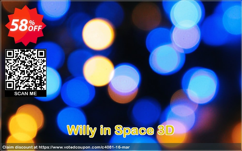 Willy in Space 3D Coupon, discount 50% bundle discount. Promotion: 