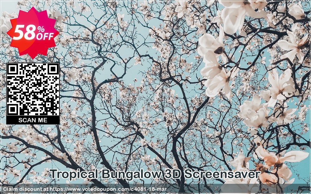 Tropical Bungalow 3D Screensaver Coupon, discount 50% bundle discount. Promotion: 