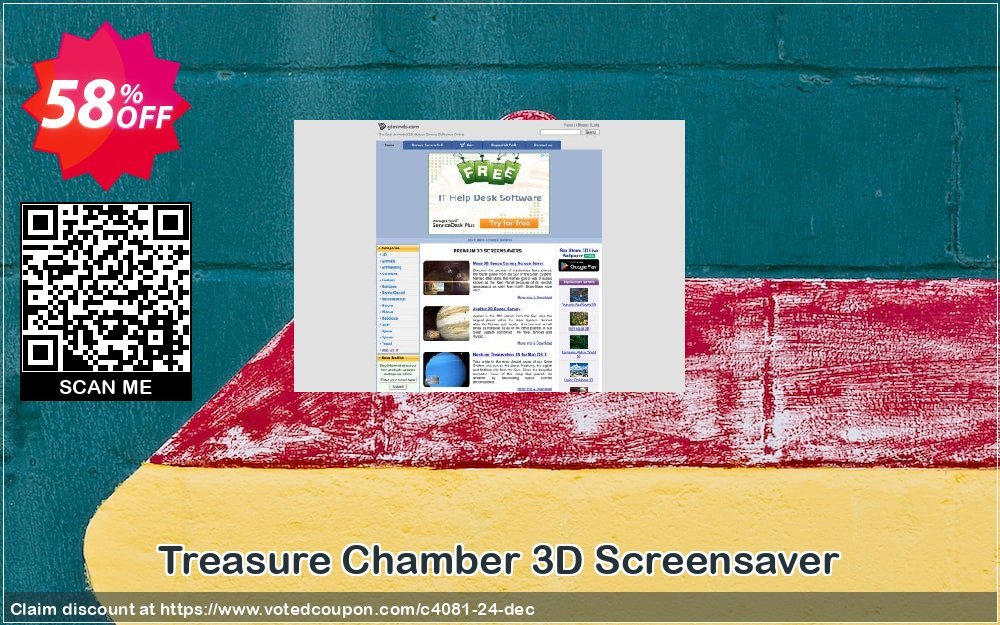 Treasure Chamber 3D Screensaver Coupon, discount 50% bundle discount. Promotion: 