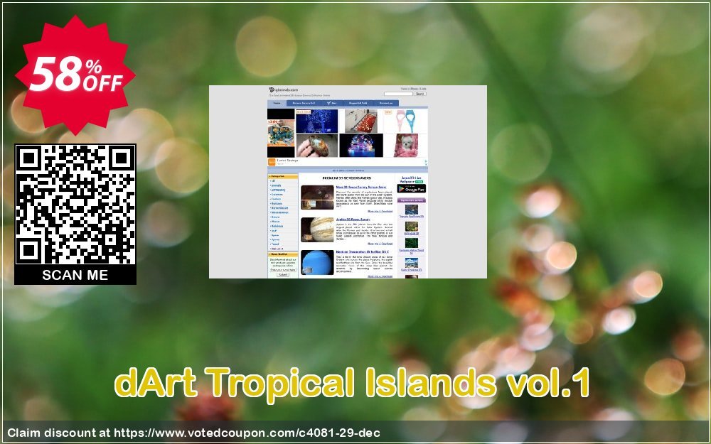 dArt Tropical Islands vol.1 Coupon, discount 50% bundle discount. Promotion: 