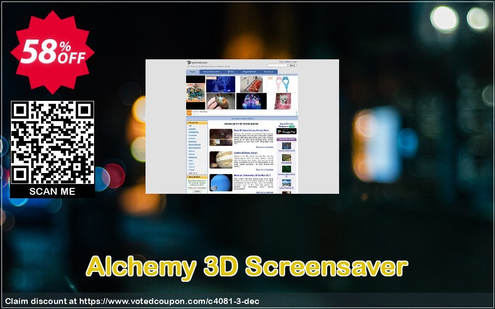 Alchemy 3D Screensaver Coupon, discount 50% bundle discount. Promotion: 