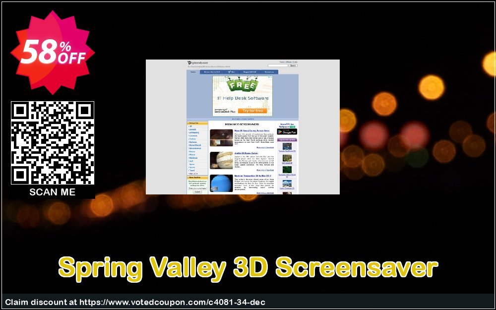 Spring Valley 3D Screensaver Coupon, discount 50% bundle discount. Promotion: 