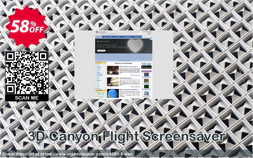 3D Canyon Flight Screensaver Coupon, discount 50% bundle discount. Promotion: 