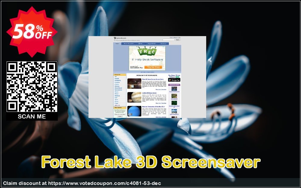 Forest Lake 3D Screensaver Coupon, discount 50% bundle discount. Promotion: 