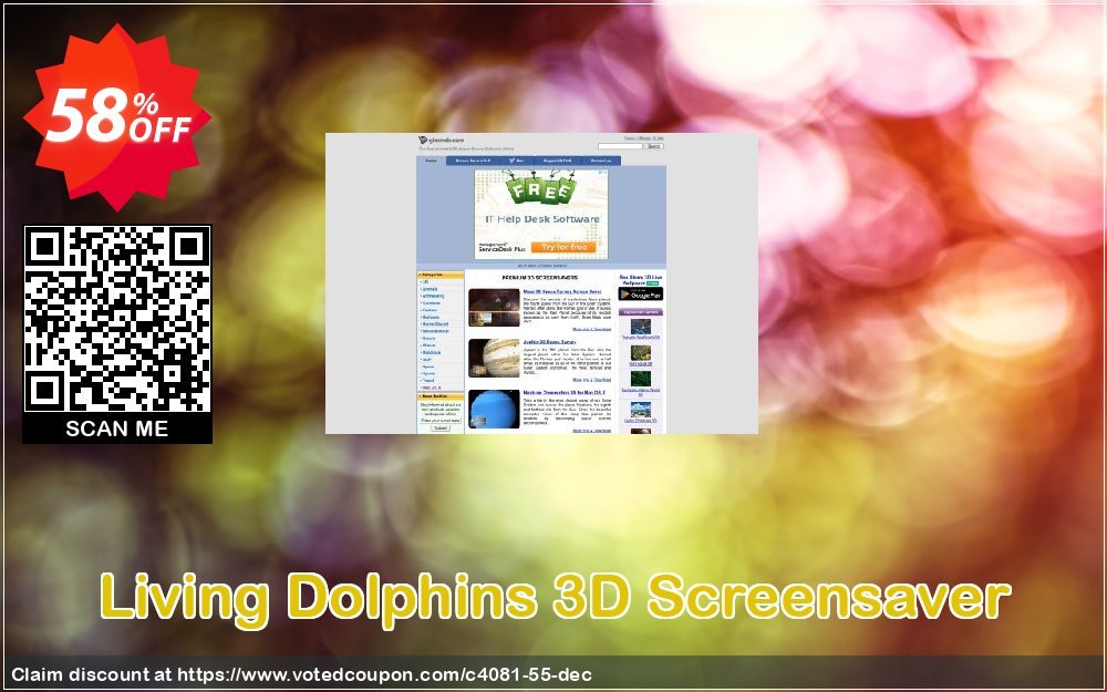Living Dolphins 3D Screensaver Coupon, discount 50% bundle discount. Promotion: 