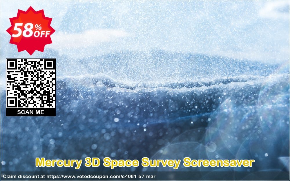 Mercury 3D Space Survey Screensaver Coupon, discount 50% bundle discount. Promotion: 