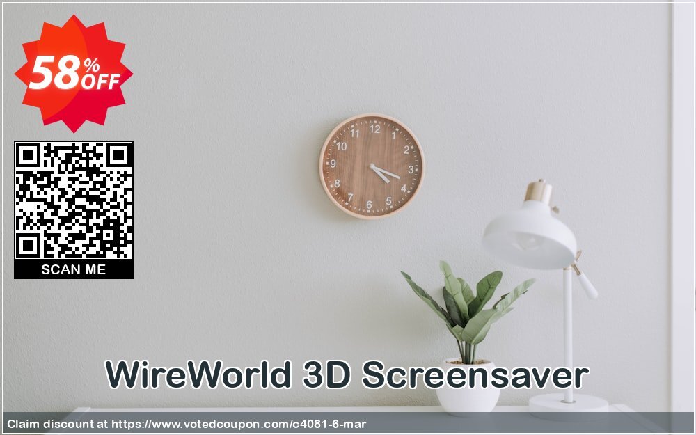 WireWorld 3D Screensaver Coupon, discount 50% bundle discount. Promotion: 